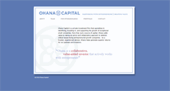 Desktop Screenshot of ohanacap.com