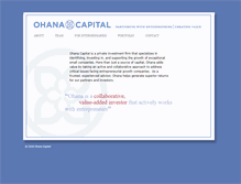 Tablet Screenshot of ohanacap.com